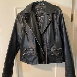 Black Faux leather Jacket